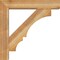 Ekena Millwork Balboa Block Rough Sawn Bracket w/ Offset Brace, Western Red Cedar, 6"W x 28"D x 28"H BKT0604X28X28BOA05RWR - alternate 4